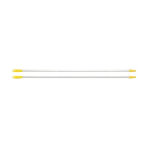 2PK Edco Ergonomic Grip Enduro Aluminium Commercial Handle Yellow 1.35m