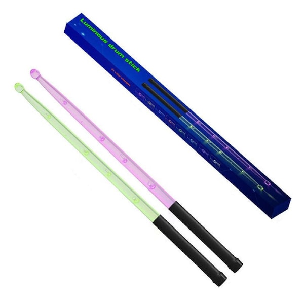 HOLALA 21 Color Changing LED Light Up Drum Sticks Glow In The Dark Drumsticks