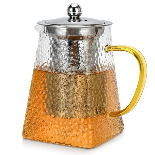 Fissman Teapot 700ml with Stainless Steel Filter - Borosilicate Glass