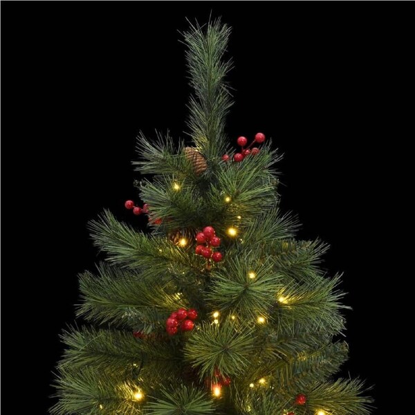Artificial Hinged Christmas Tree 150 LEDs 120 cm vidaXL