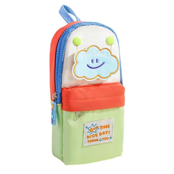 HOLALA Cute Pencil Case Large Zippered Pen Pouch Organizer Back to School Gift for Girls-Clouds