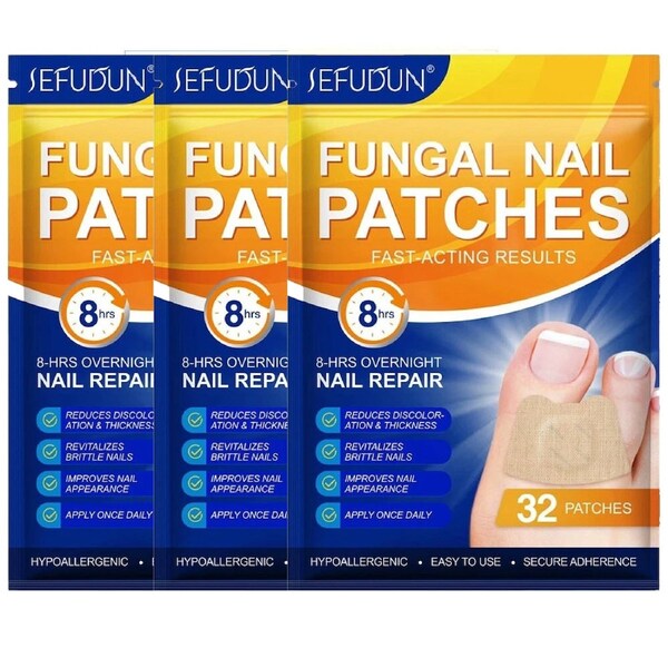 96PCS Toenail Antiseptic Patch Long Lasting Breathable Fungal Nail Patches
