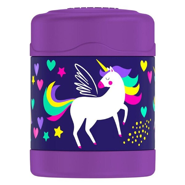 Thermos FUNtainer Vacuum Insulated Food Jar 290ml - Purple Unicorn
