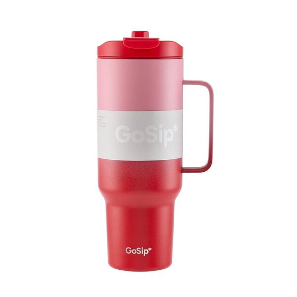 GoSip* Travel Tumbler 1.2L - Pink Red
