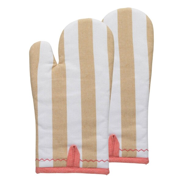 Porto Lola Set of 2 Oven Gloves - Almond