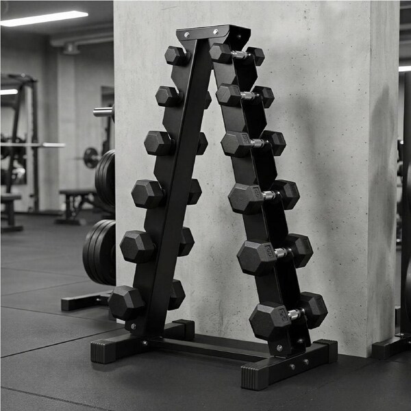 Centra Dumbbells Rack 6 Tier Stand Home Gym Exercise Storage 400kg Capacity