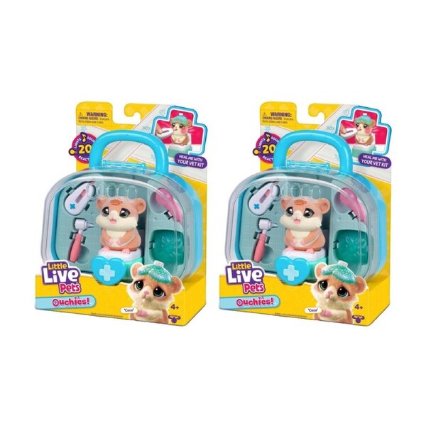 2PK Little Live Pets Ouchies Series 2 Vet Kit Kids Toy 4y+ Assorted