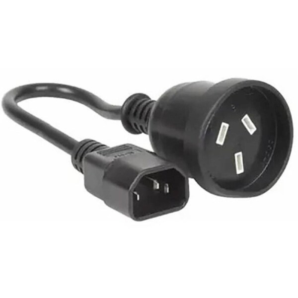CyberPower 0.15m IEC C14 Plug to 3-Pin Socket Power Cable