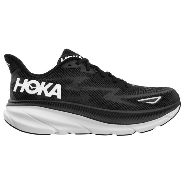 Hoka Men's Clifton 9 Running Shoes Black/White (US 9-13) US Men's 10