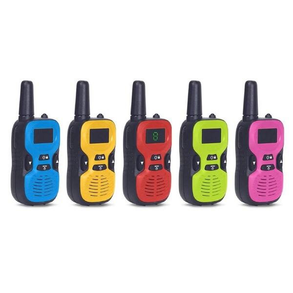 HOLALA Walkie Talkies 5 Pack Long Distance 10 Channel Gifts for Boys Girls Kids Toys 3-12 Year Old-F