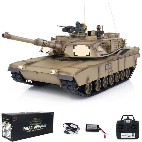 Henglong 3918 1/16 2.4Ghz V7.0 RTR Military combat Battle US RC Tank M1A2 Abrams