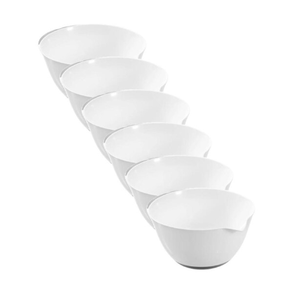 6x Lemon And Lime Anti Slip Kitchen Cooking Food Mixing Bowl 5L Assorted