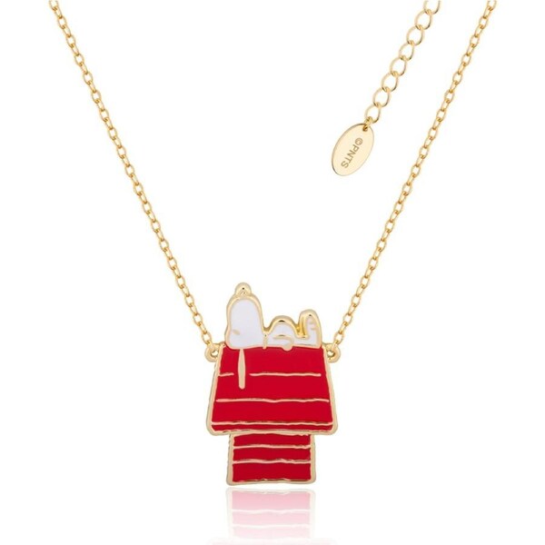 Couture Kingdom Peanuts Snoopy Dog House Necklace Jewellery Accessory Gold
