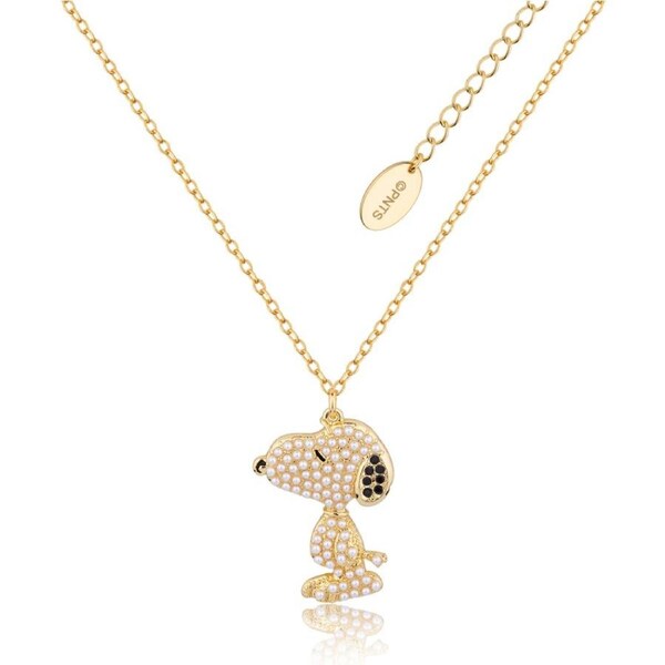 Couture Kingdom Peanuts Snoopy Mini Pearl Necklace Jewellery Accessory Gold