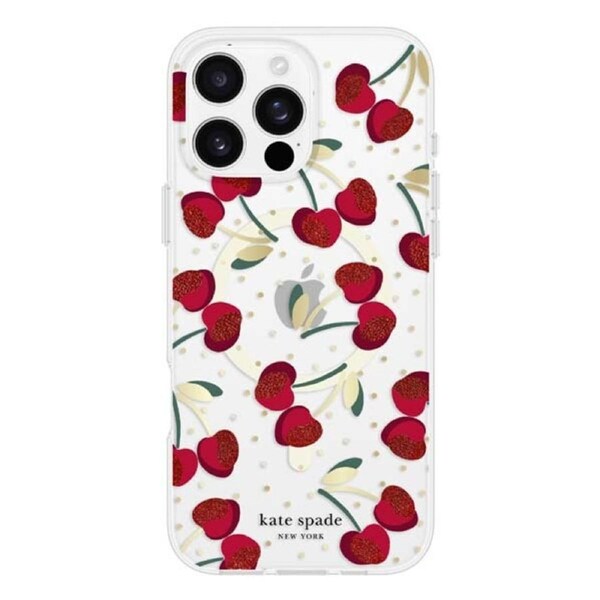 Kate Spade Cherry Dot MagSafe Case for iPhone 16 Pro Max