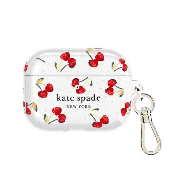 Kate Spade Cherry Dot with Gold Clip for AirPod Pro 3