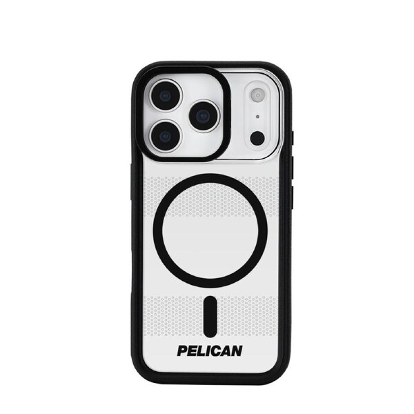 Pelican Protector MagSafe Case with Stand for iPhone 17 Pro - Clear / Black