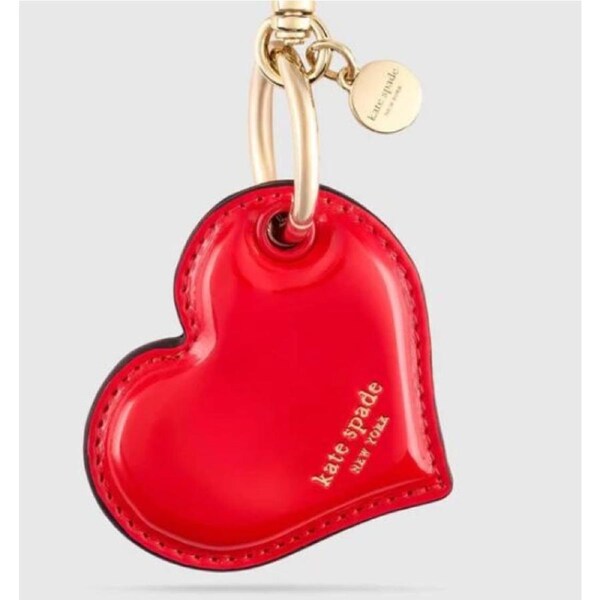 Kate Spade Heart Charm Keychain for AirTag