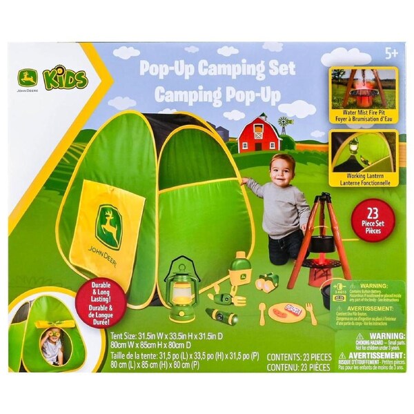 John Deere Kids Pop-Up Camping Set