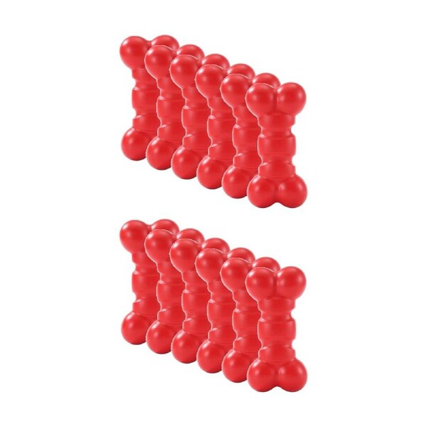 12x Paws And Claws Heavy Duty Jumbo Chew Bone TPR Dog Pet Toy 17x8.2cm Assorted