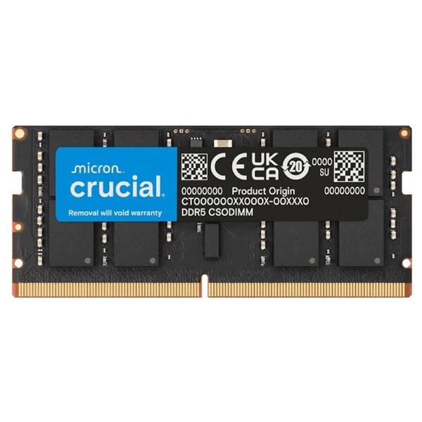 Crucial 16GB (1x16GB) CT16G64C52CS5 CAS 52 64000MHz SODIMM DDR5 RAM