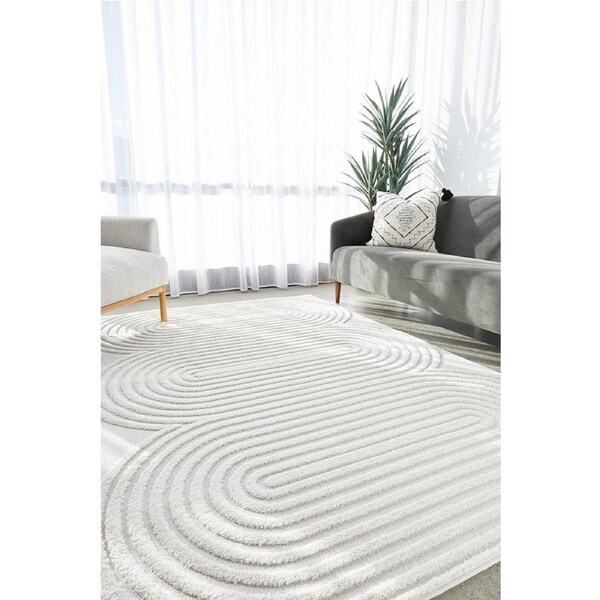 Rug Culture Lotus Carl White Rug 230X160CM