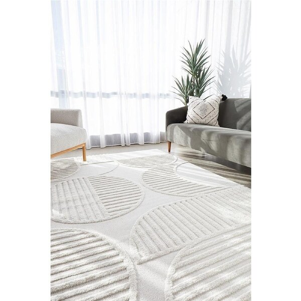 Rug Culture Lotus Leo White Rug 330X240CM