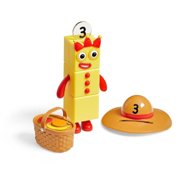 Numberblocks Three's Picnic Party Playset