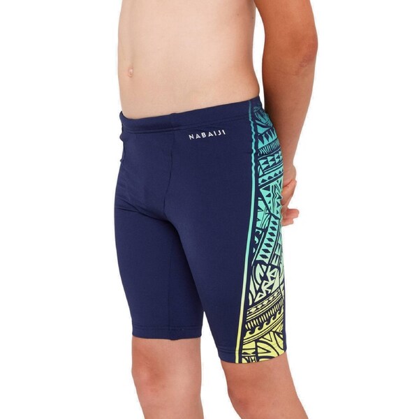 Decathlon Teen Boys’ Swimming Jammer Fitib Fatu Yellow