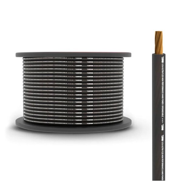 DS18 PW-8GA 8GA Black Power Cable (PER METRE)