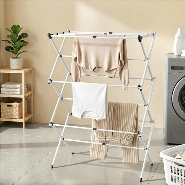 Artiss Clothes Rack Foldable Airer Drying Rack Portable 11 Extendable Rods No Assembly Required