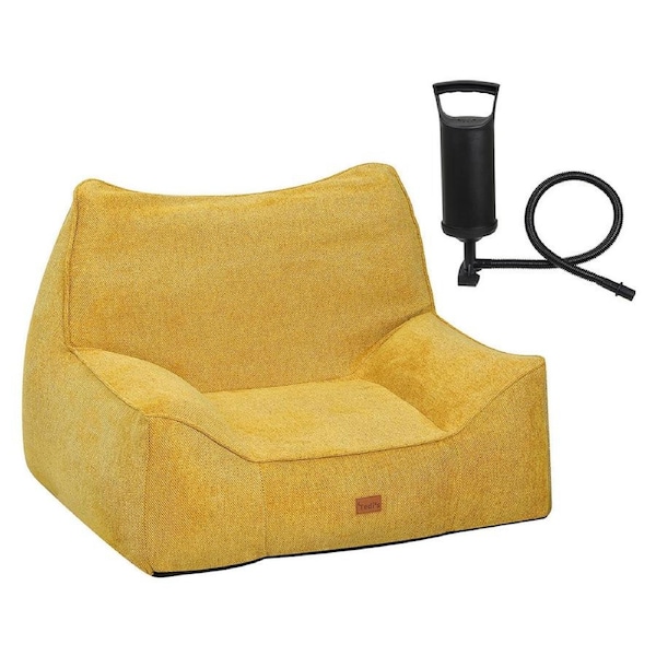 Tedi's Pet Sofa Inflatable Dog Bed Cat Couch in Yellow