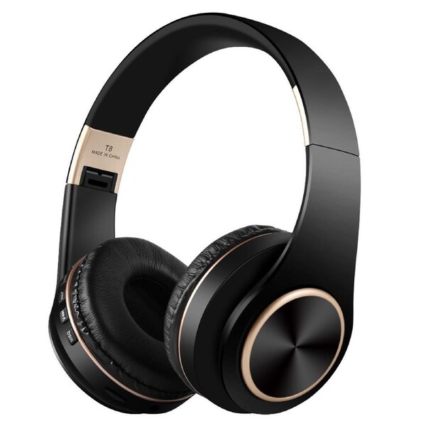 ANC Noise Cancelling Gaming Headphones, Wireless Bluetooth Over-Ear Headset with Ultra-Long Battery Life, Foldable Soft Ear Cups