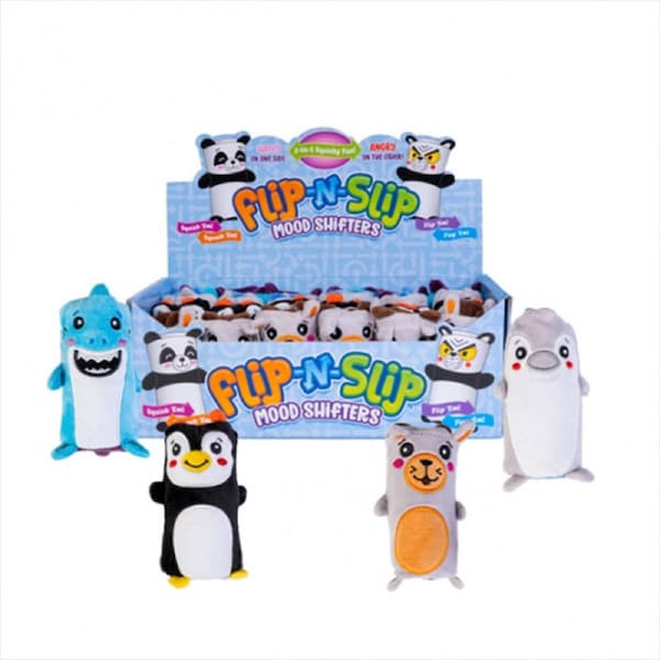 Reversible Plush Fidget Toy - Flip-N-Slip Sea Creatures (Random Design)