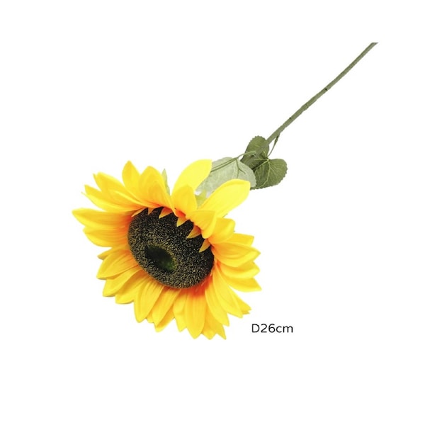 Artificial Sunflower Spray - 12 Pack, 26x87cm, Realistic Foliage, Multi Colour