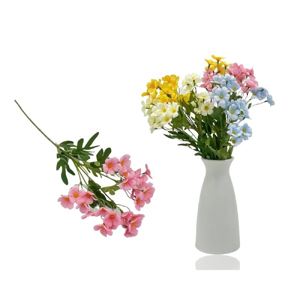 Artificial Flower Spray - 24 Assorted, 15x53cm, Realistic Foliage