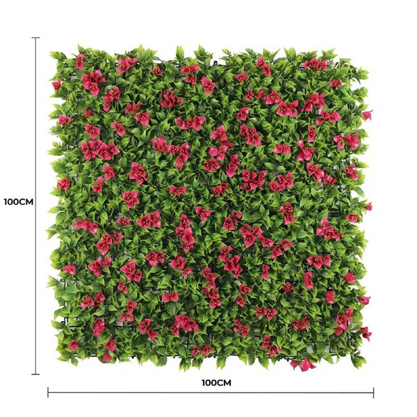 Designer Plants Luxury Flowering Pink Vertical Garden 1m x 1m UV Resistant