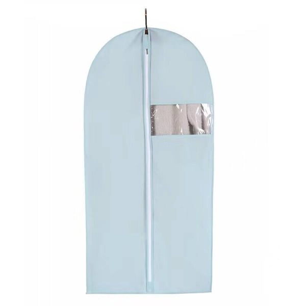 Blue Garment Bag 60x80cm Dustproof Suit Dress Coat Protector with Zipper