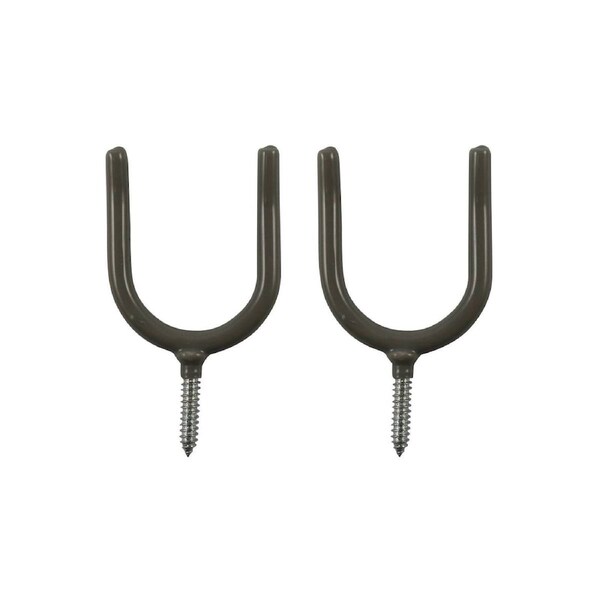 Everhang Garden Tool Storage Hooks PVC-Coated Steel Grey 2 Pack