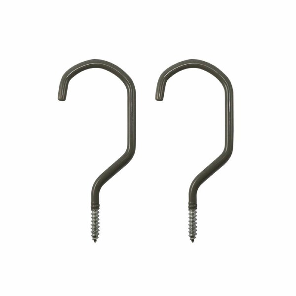 Everhang 152 x 65mm Steel PVC Coated Bicycle Storage Hooks 2 Pack