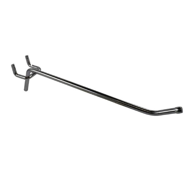 Everhang 150mm 5mm Single Zinc Pegboard Hooks 4 Pack Garage Storage