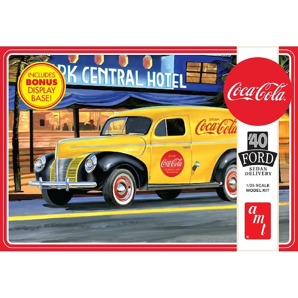 AMT 1161 1/25 1940 Ford Sedan Delivery (Coca-Cola) Plastic Model Kit