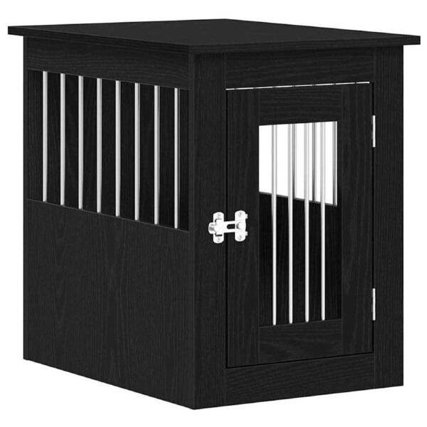 Dog Crate Furniture Black Oak 45x62x59 cm Engineered Wood vidaXL
