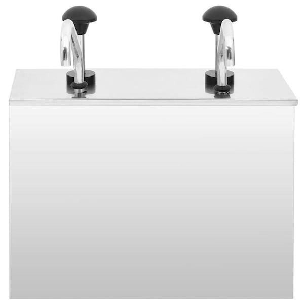 Sauce Dispenser Stainless Steel 2 x 3.5 L vidaXL