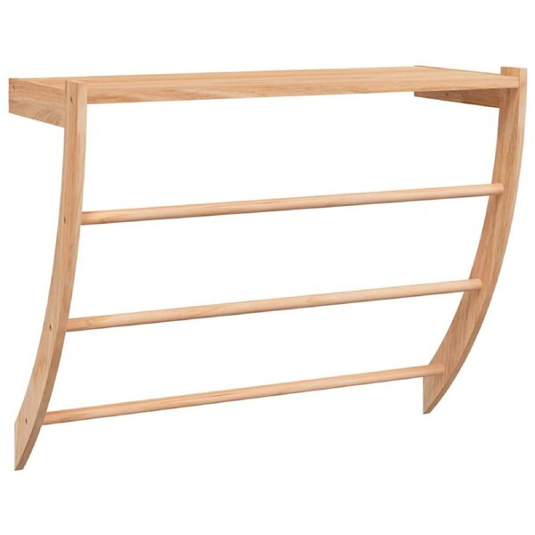 Towel Rack 60x25.5x49 cm Solid Wood Walnut vidaXL