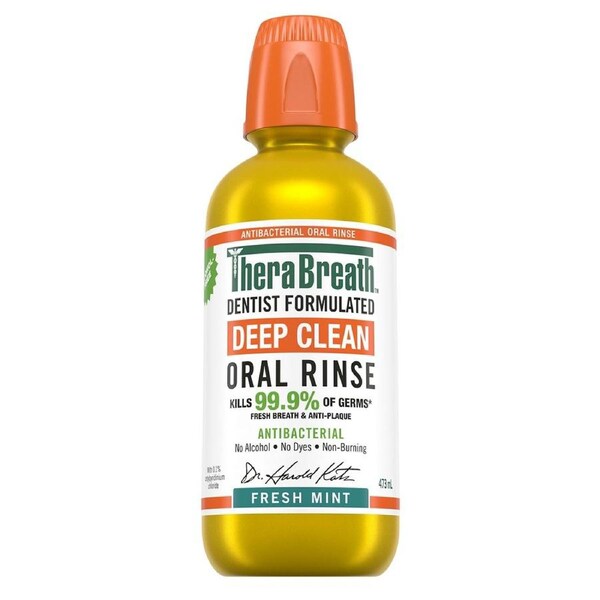 Therabreath Deep Clean Oral Rinse 473mL