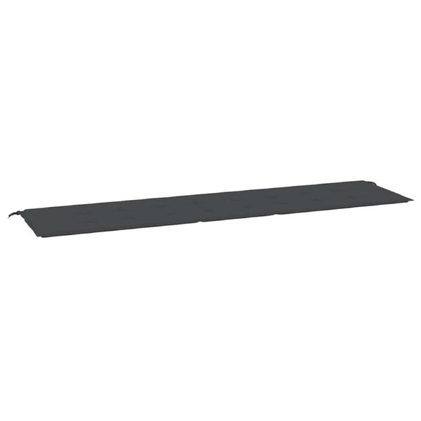 Garden Bench Cushion Black 200x50x4 cm Oxford Fabric vidaXL