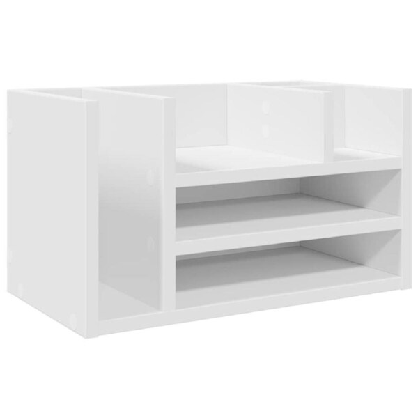 Desk Organiser White 44.5x24x25 cm Engineered wood vidaXL