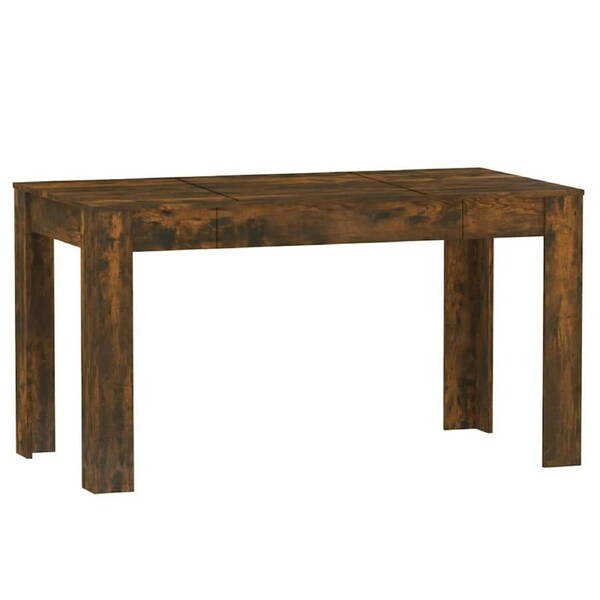 Dining Table Smoked Oak 140x74.5x76 cm Engineered Wood vidaXL