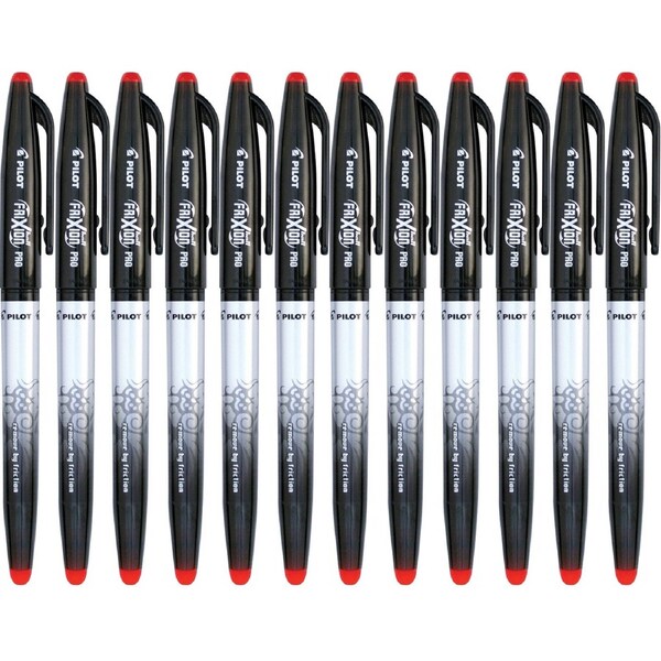 Pilot Frixion Pro Erasable Gel Ink Pen 0.7mm Red Box 12